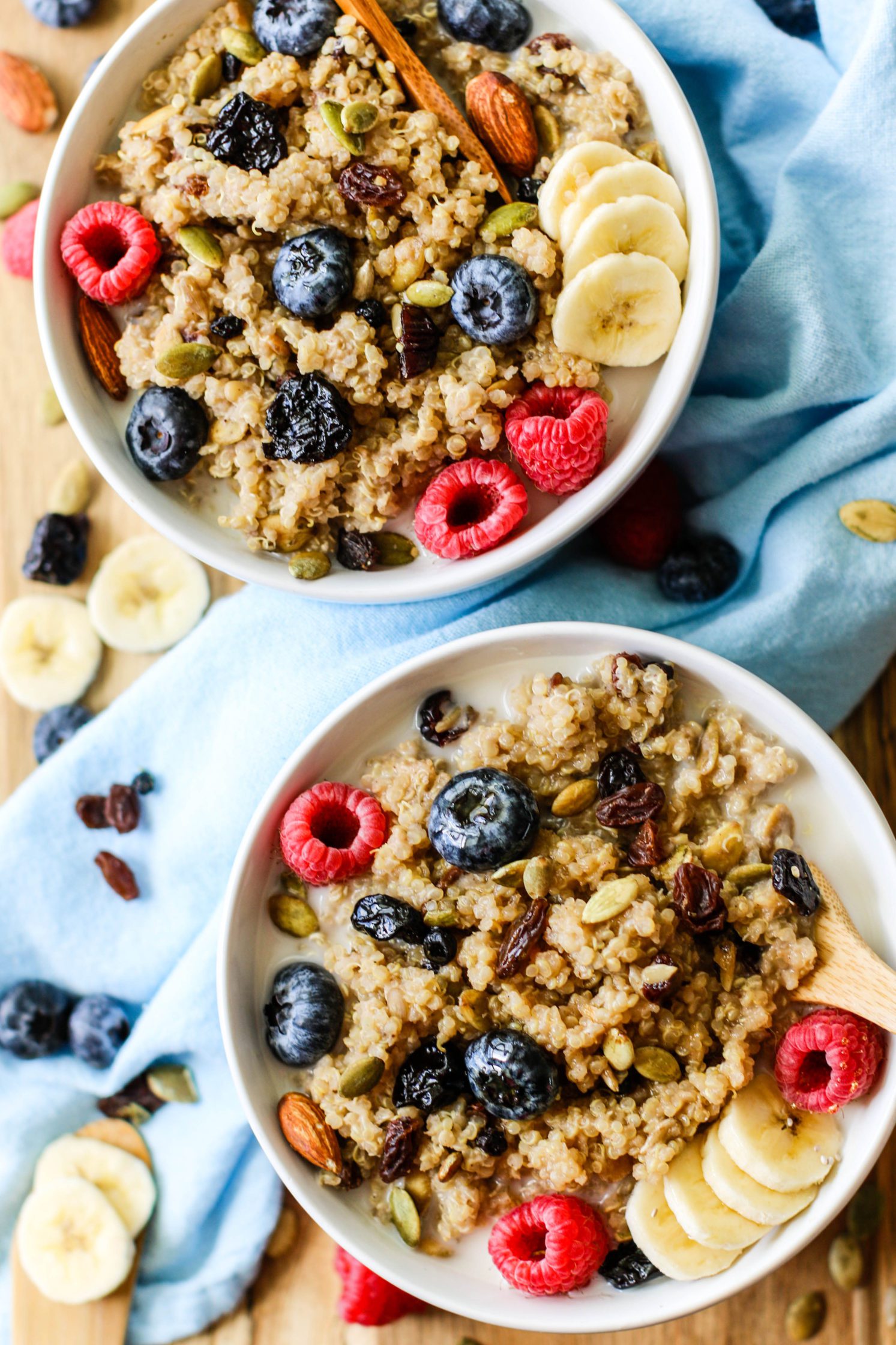Leftover Quinoa Breakfast Bowls by Flora & Vino