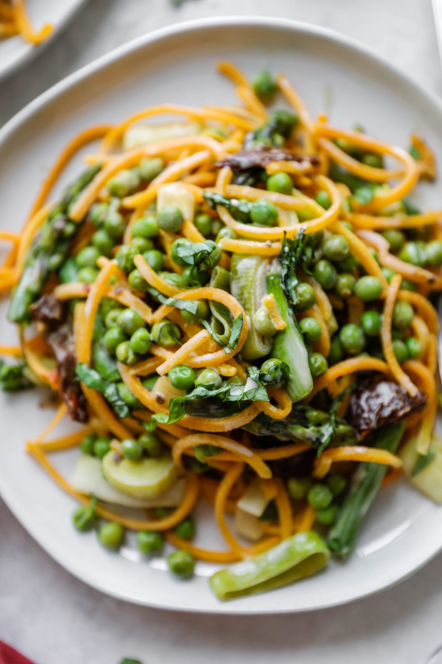 Butternut Pasta Primavera by Flora & Vino