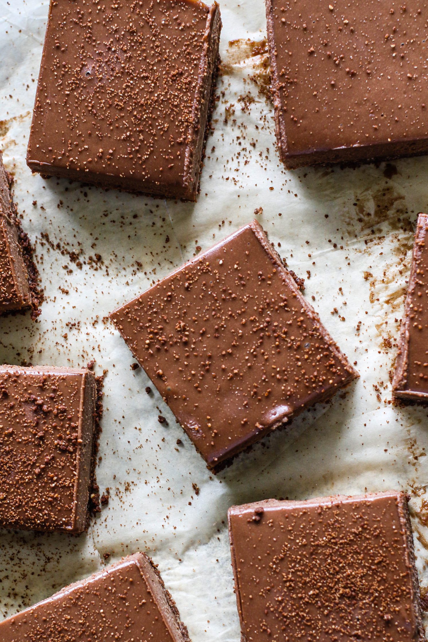 Double Chocolate Cheesecake Bars by Flora & Vino