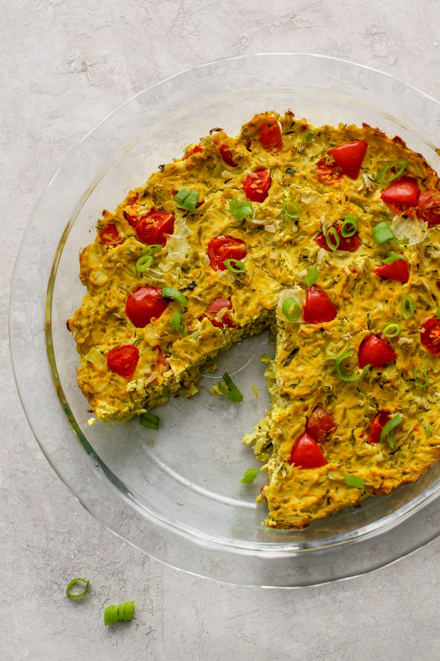 Vegan Broccoli Rice Breakfast Quiche