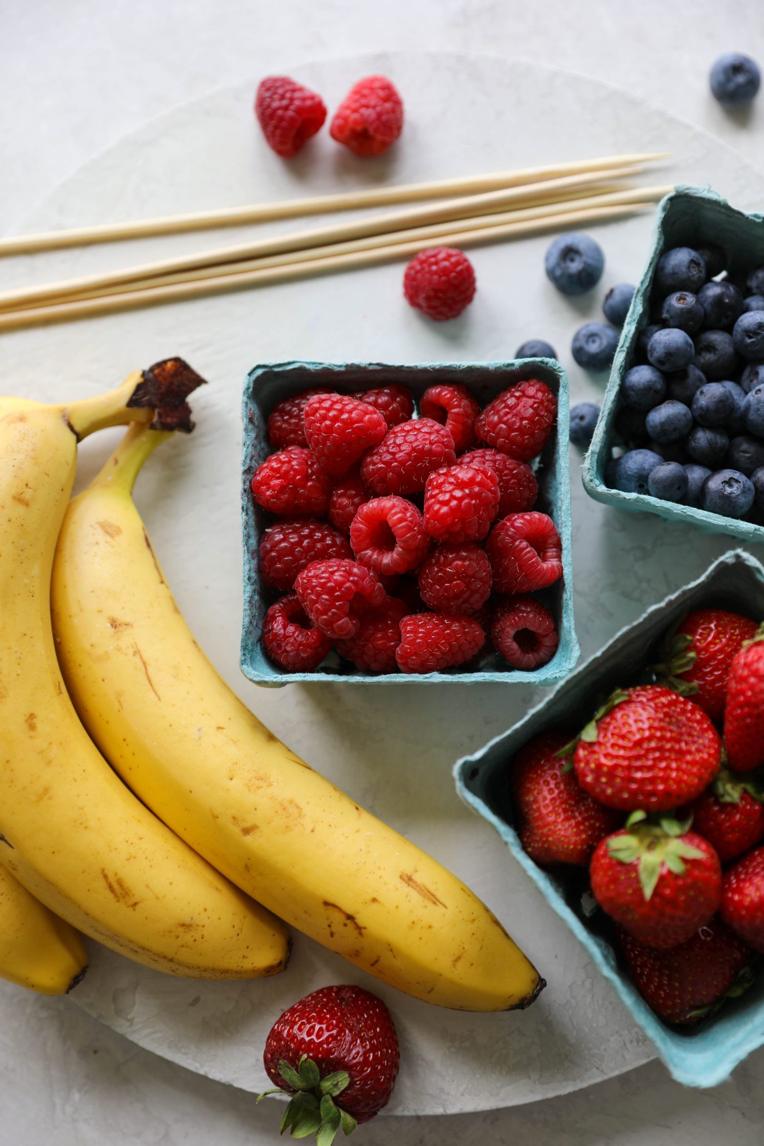 Frozen Fruit Kabobs by Flora & Vino