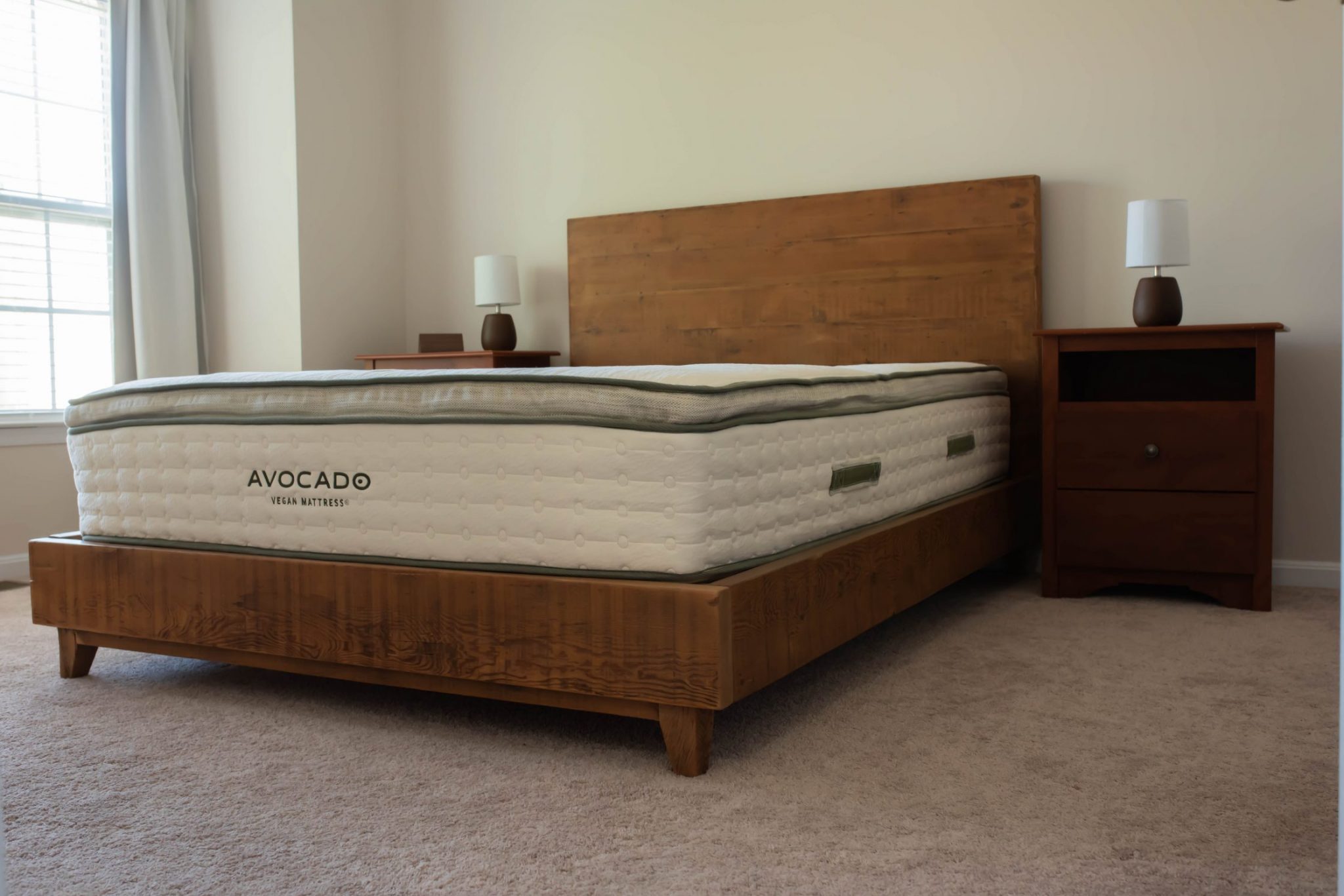 My Avocado Natural Wood Bed Frame by Flora & Vino