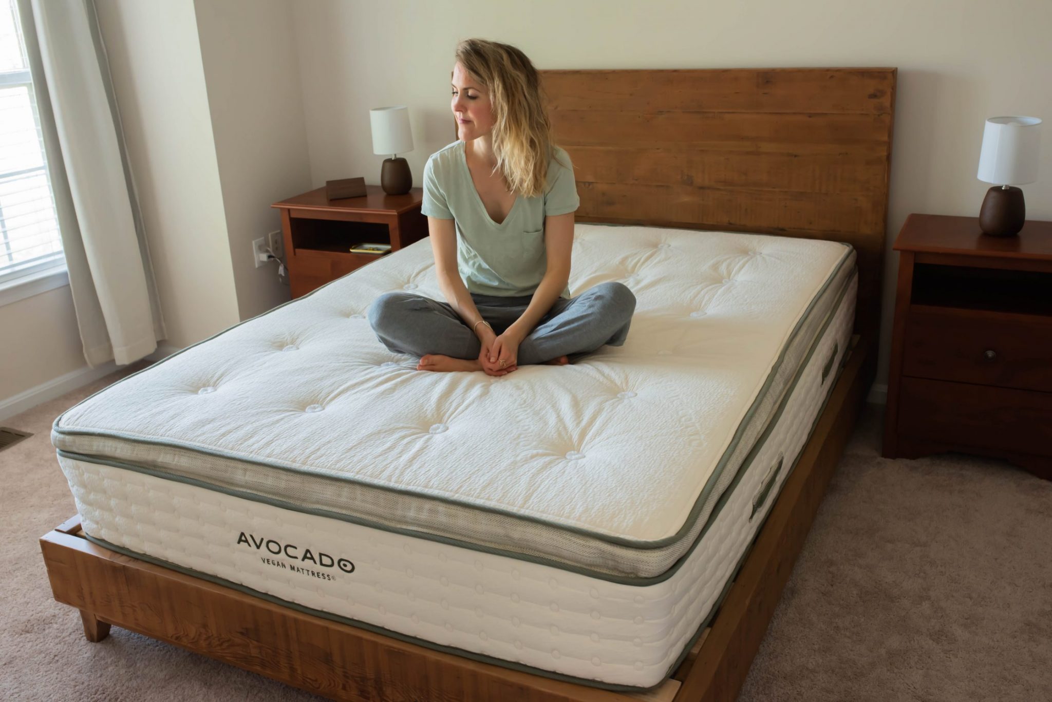 My Avocado Natural Wood Bed Frame by Flora & Vino