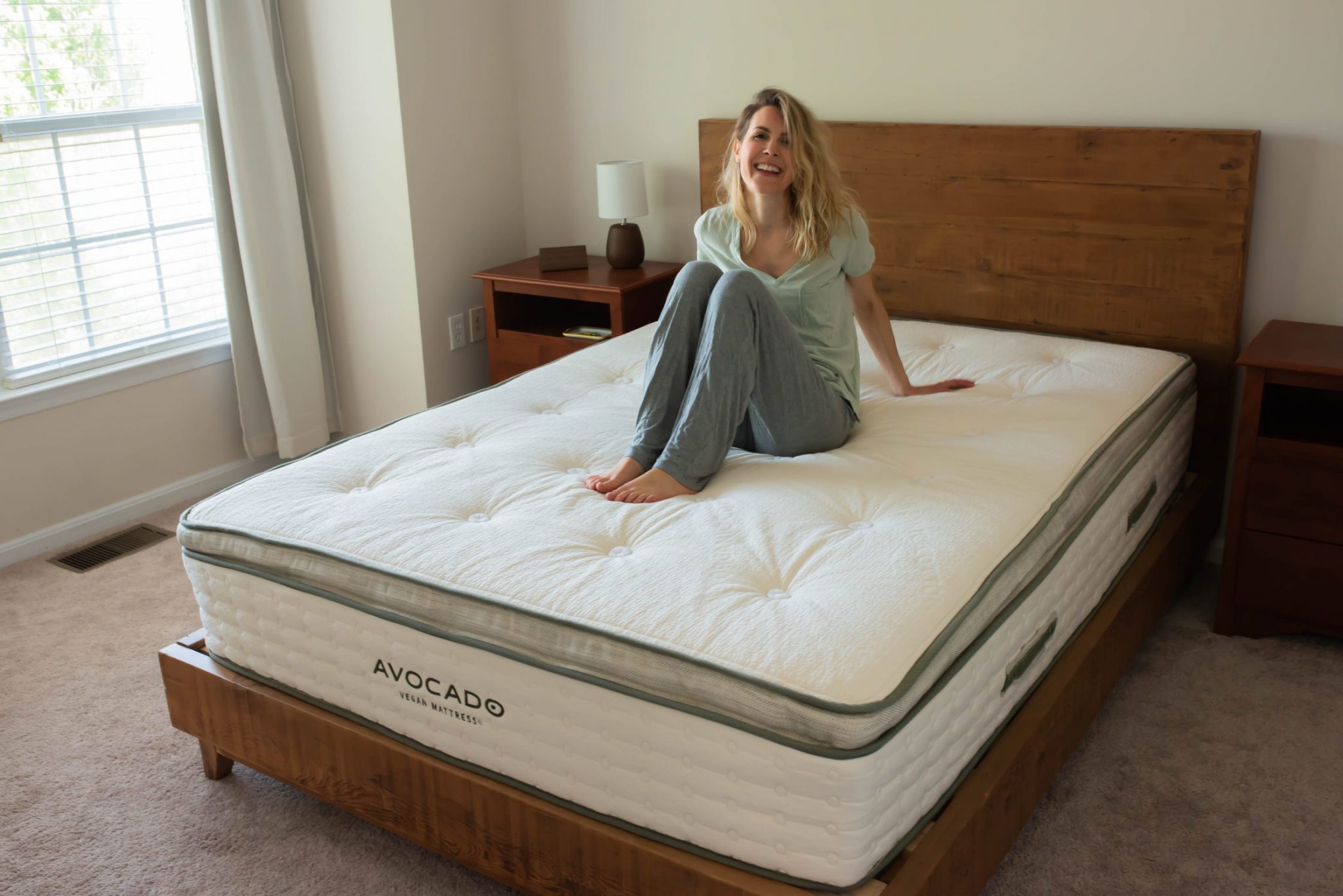 My Avocado Natural Wood Bed Frame by Flora & Vino