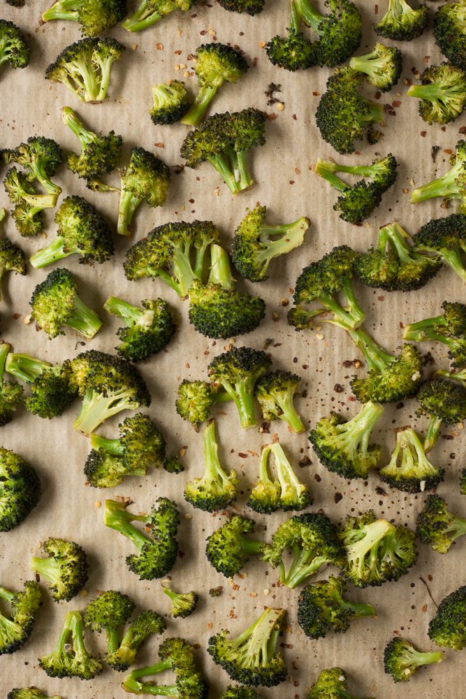 Garlic & Lemon Roasted Broccoli by Flora & Vino 