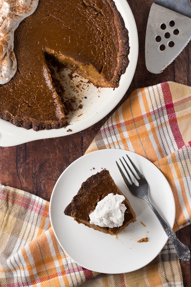 Butternut Squash Pie with Almond Flour Crust by Flora & Vino 