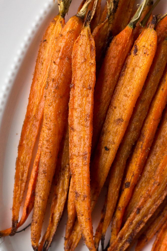 Cumin Roasted Carrots by Flora & Vino