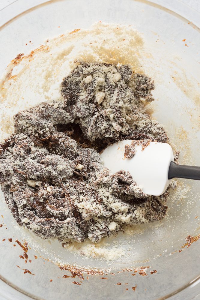 gingerbread cookie batter in bowl by Flora & Vino 