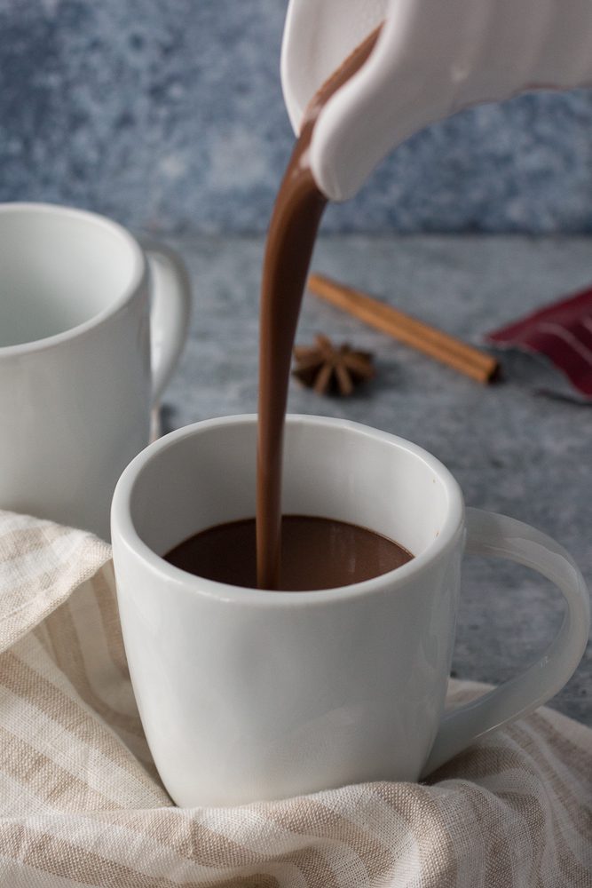 Dark Chocolate Chai Latte by Flora & Vino