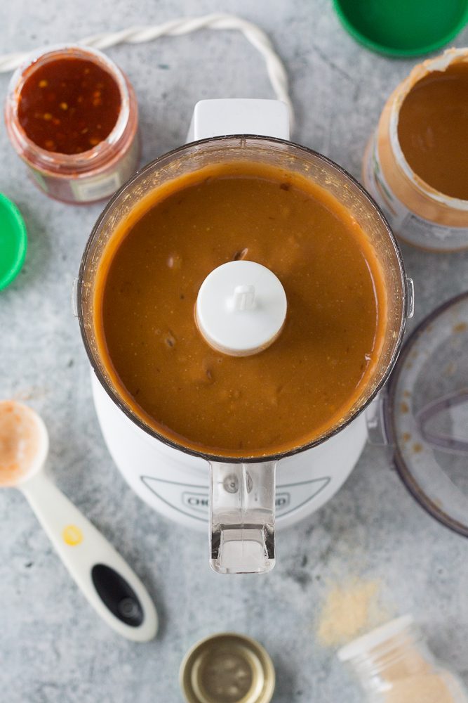 cashew butter sauce blended by Flora & Vino