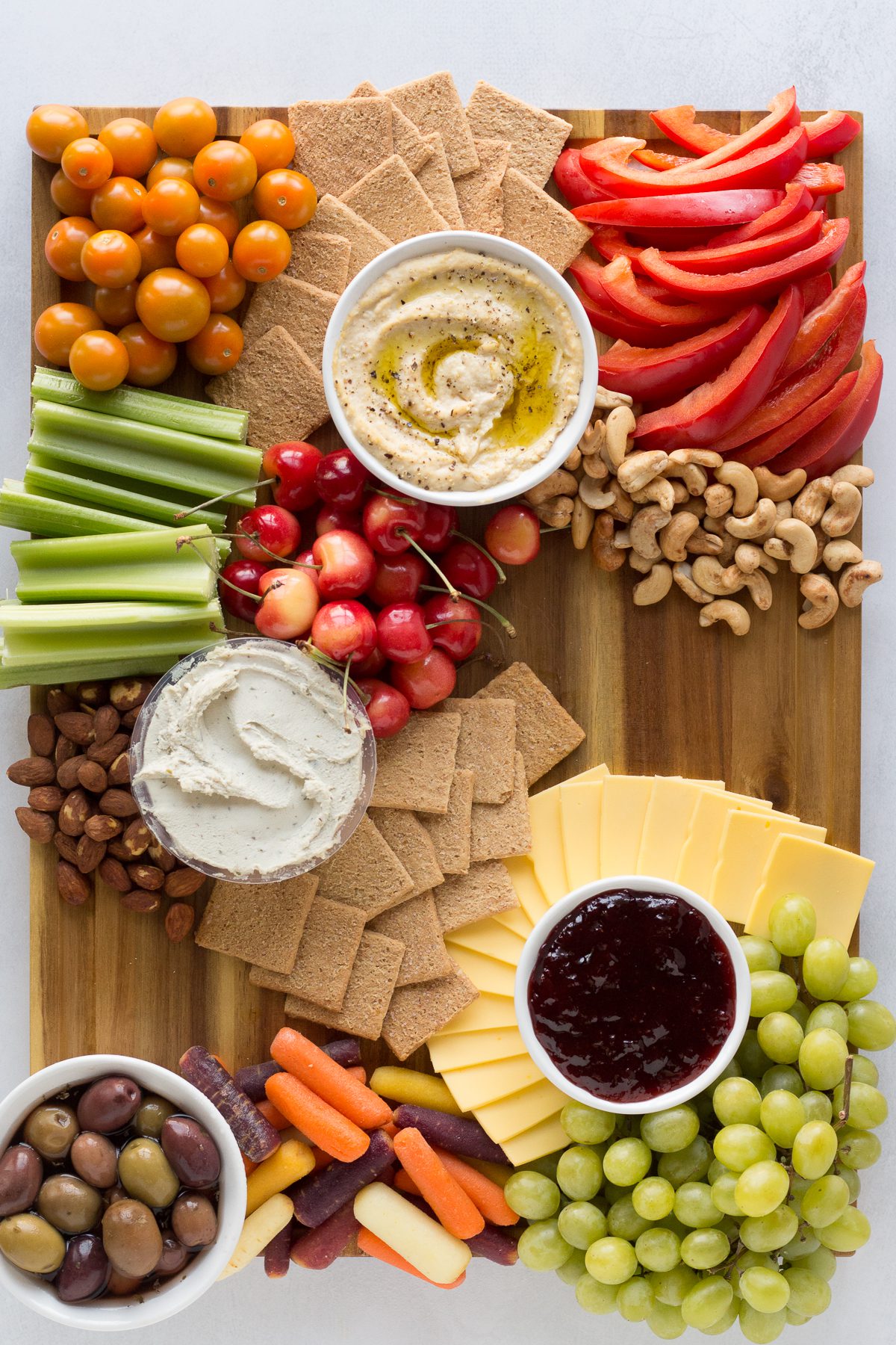 Vegan Cheese Board prep photo by Flora & Vino