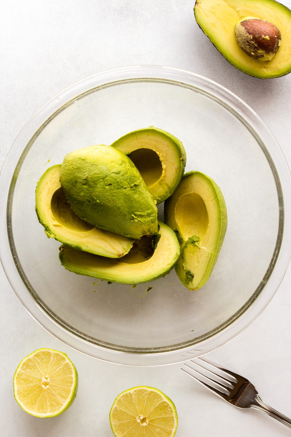 Pineapple Guacamole process shot by Flora & Vino