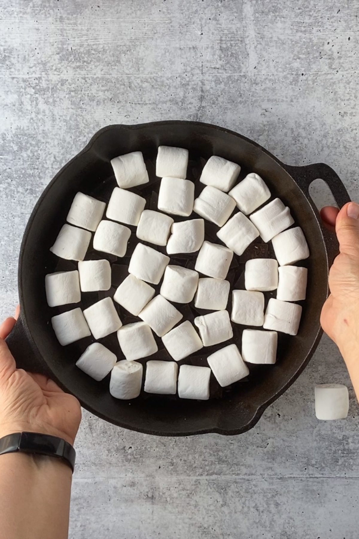 Vegan S'mores Dip process shot by Flora & Vino