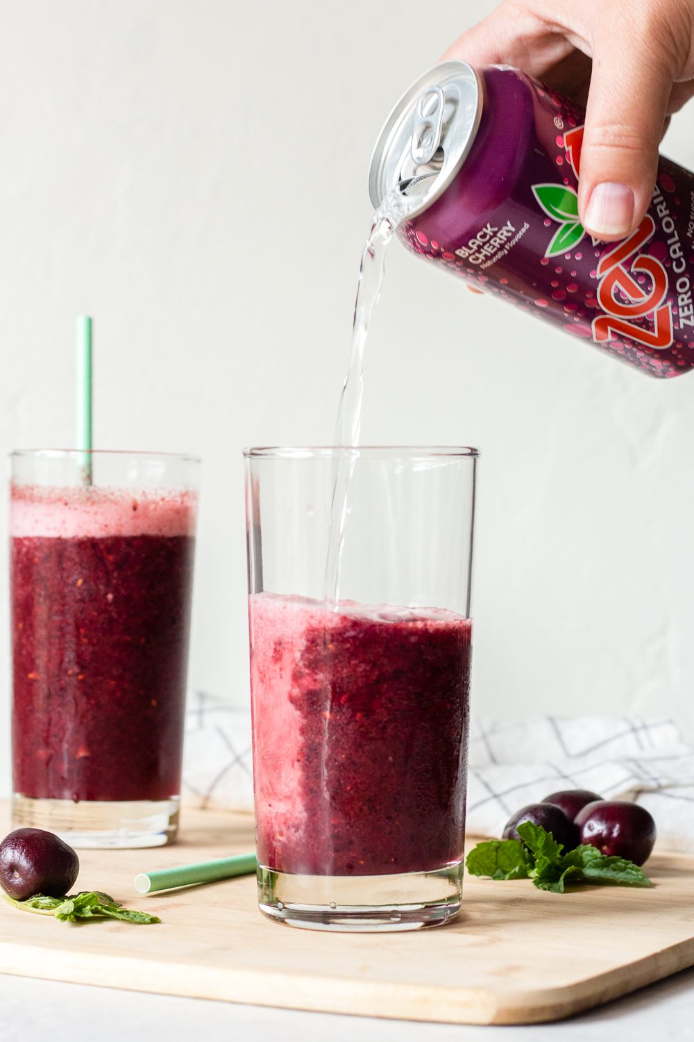 Cherry Berry Spritzers by Flora & Vino