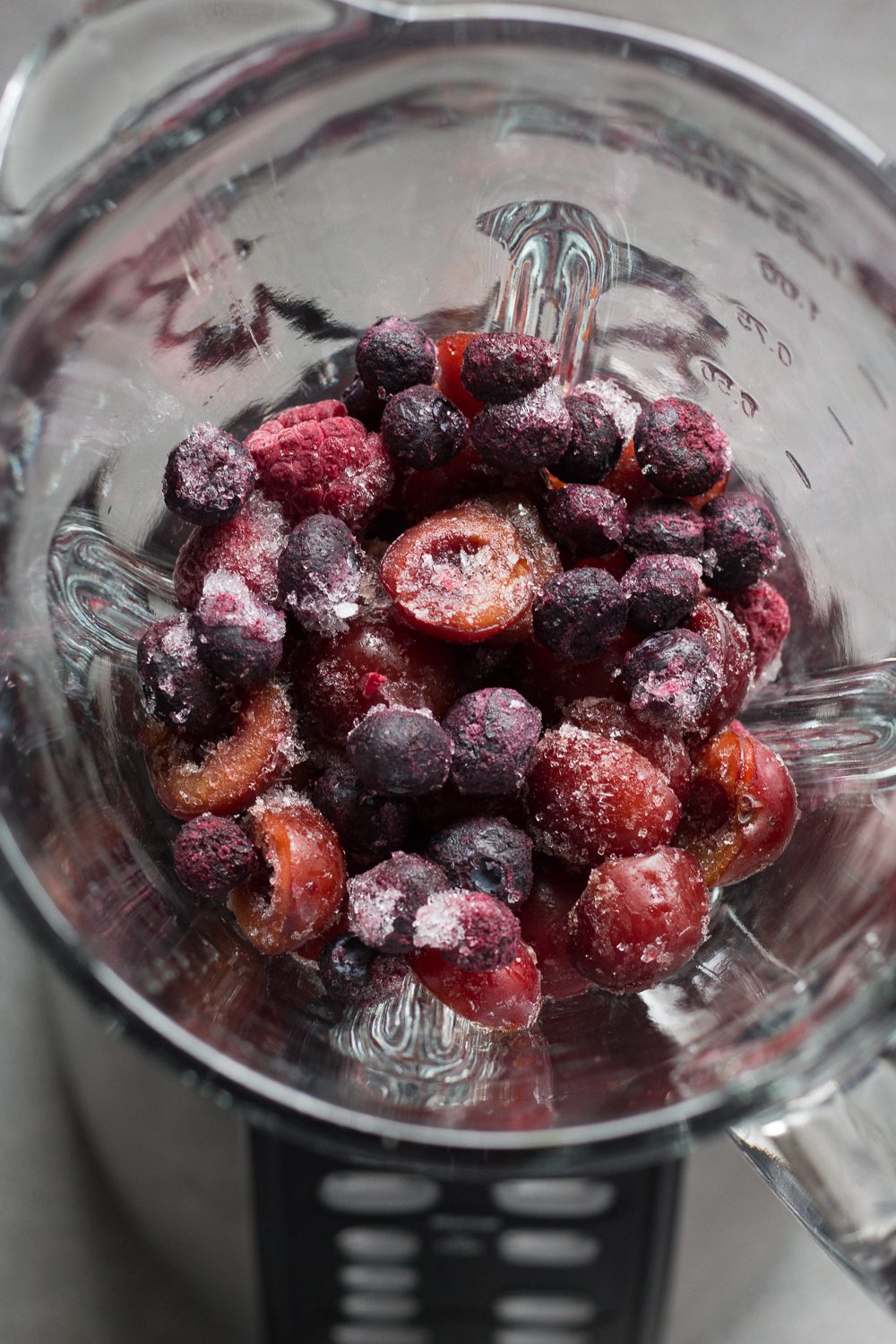 Cherry Berry Spritzers process shot