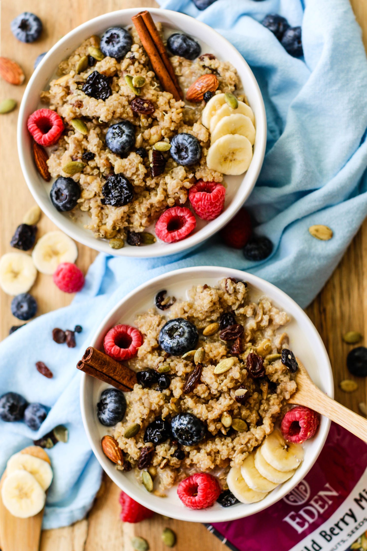 Leftover Quinoa Breakfast Bowls by Flora & Vino