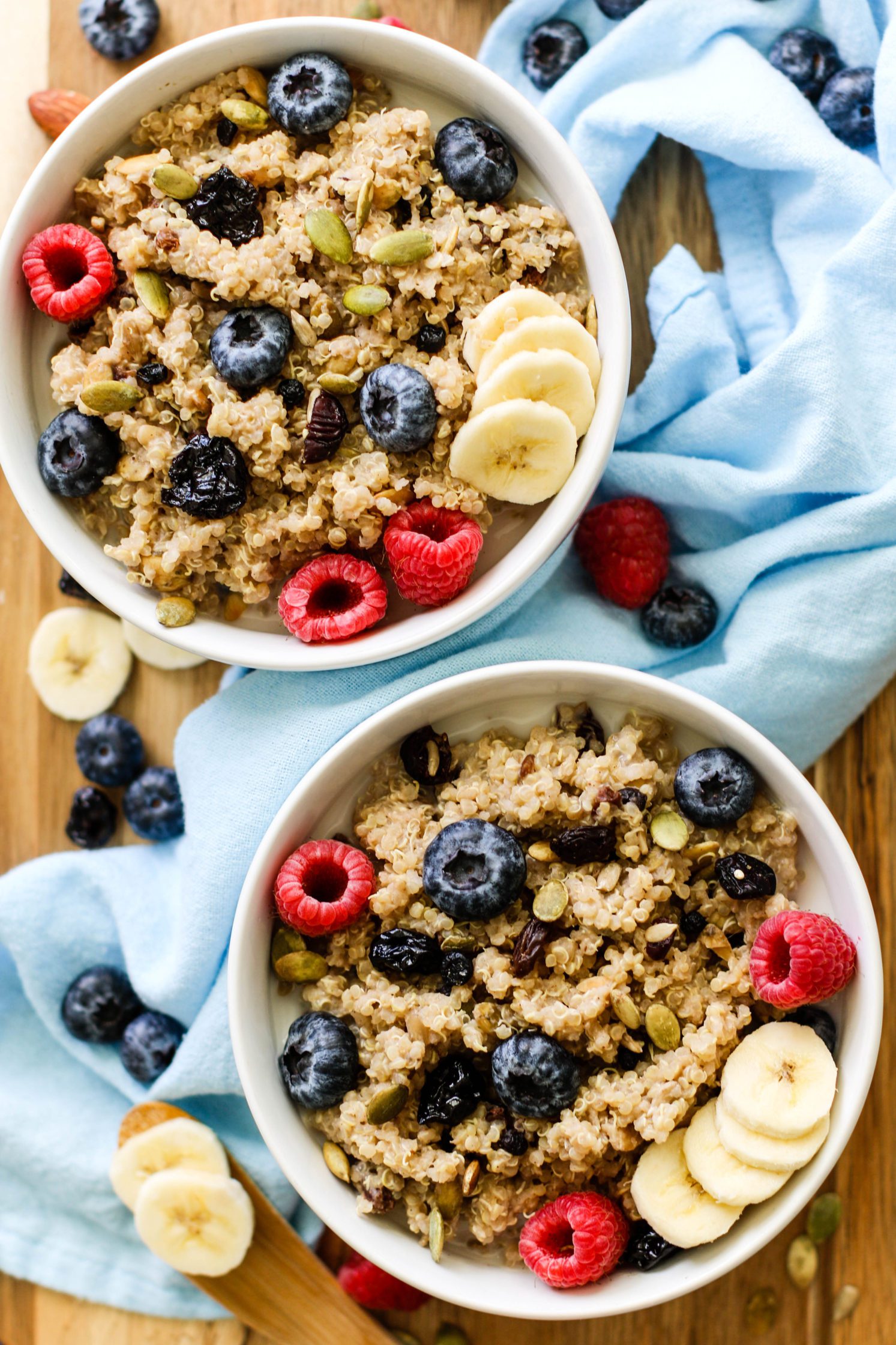Leftover Quinoa Breakfast Bowls by Flora & Vino