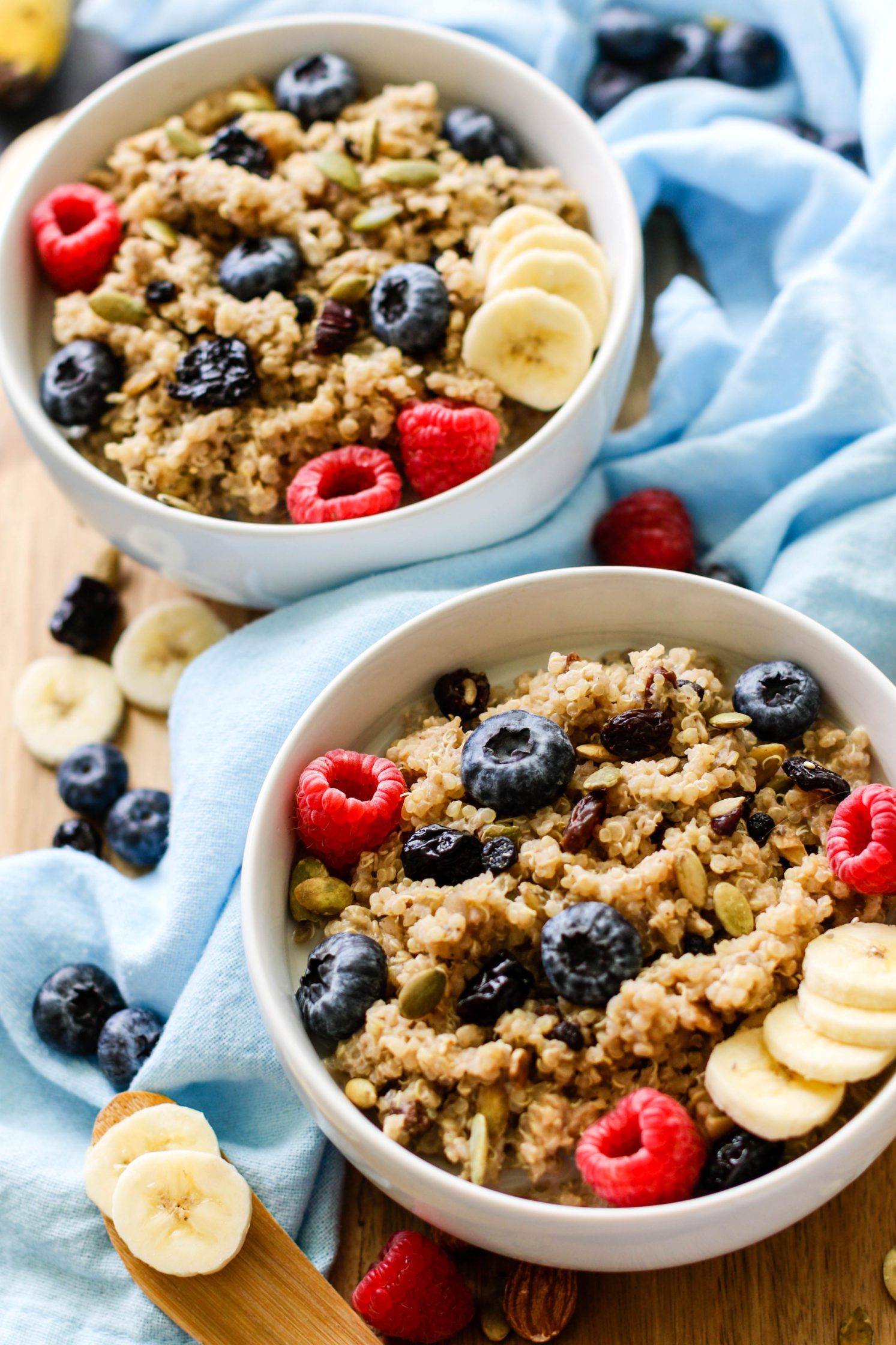 Leftover Quinoa Breakfast Bowls by Flora & Vino
