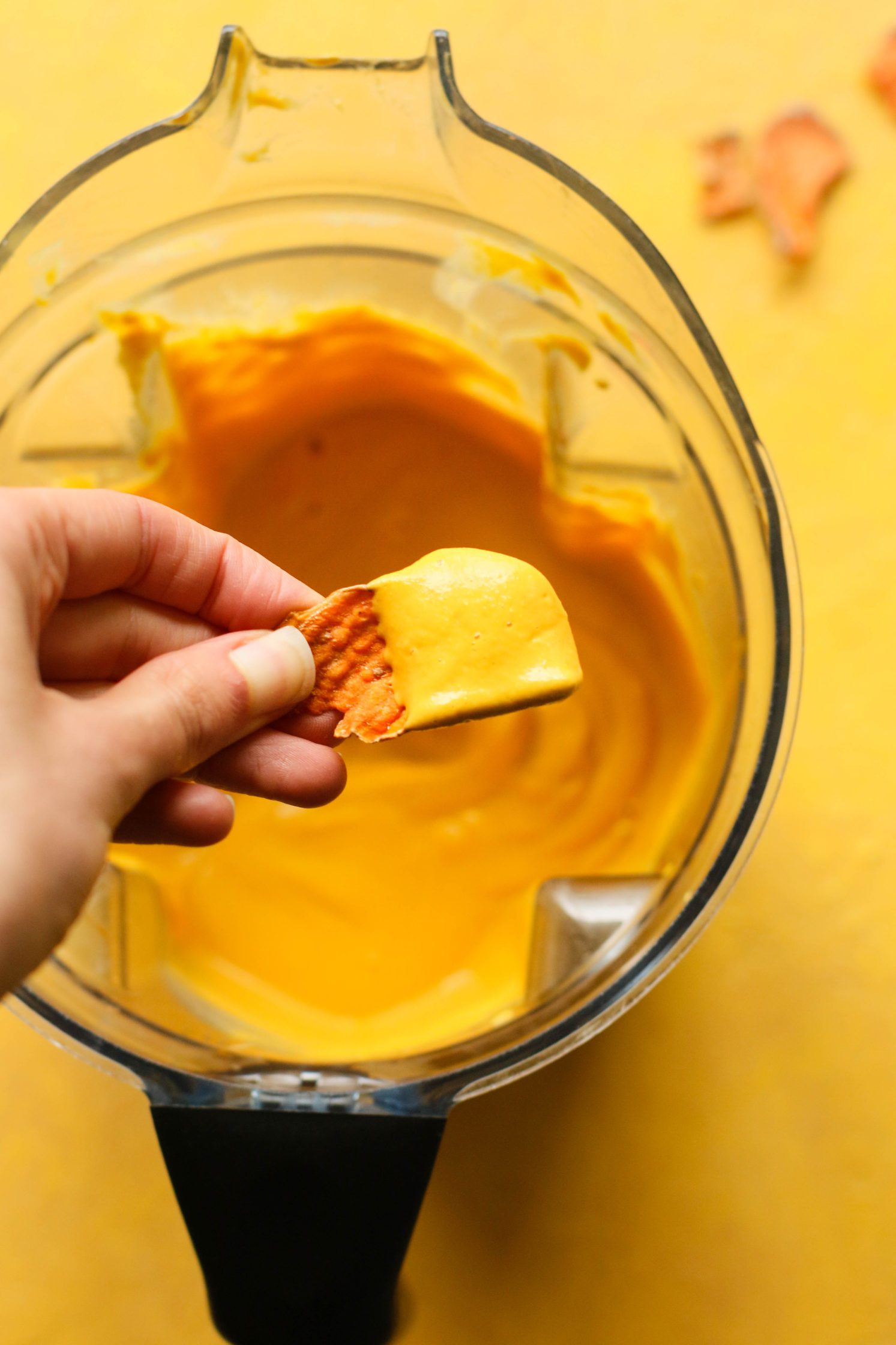 Loaded Sweet Potato Chip Nachos with Sweet Potato Nacho Cheese