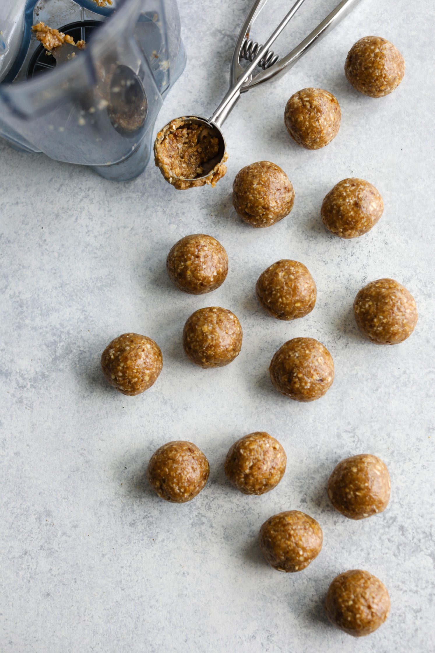 Maple Walnut Bliss Balls rolled into balls