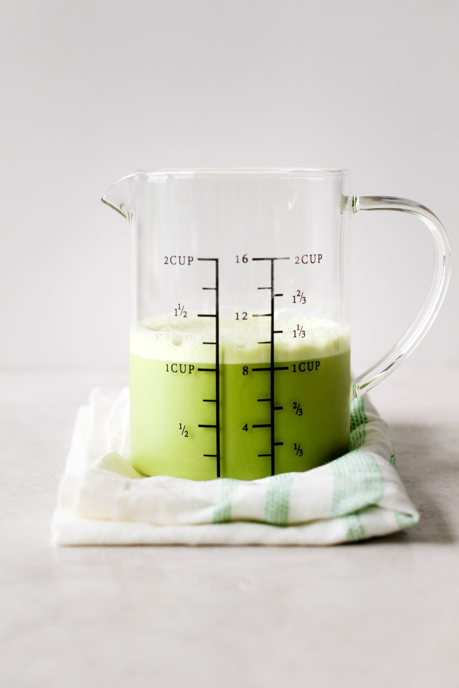 Iced Almond Milk Matcha Latte