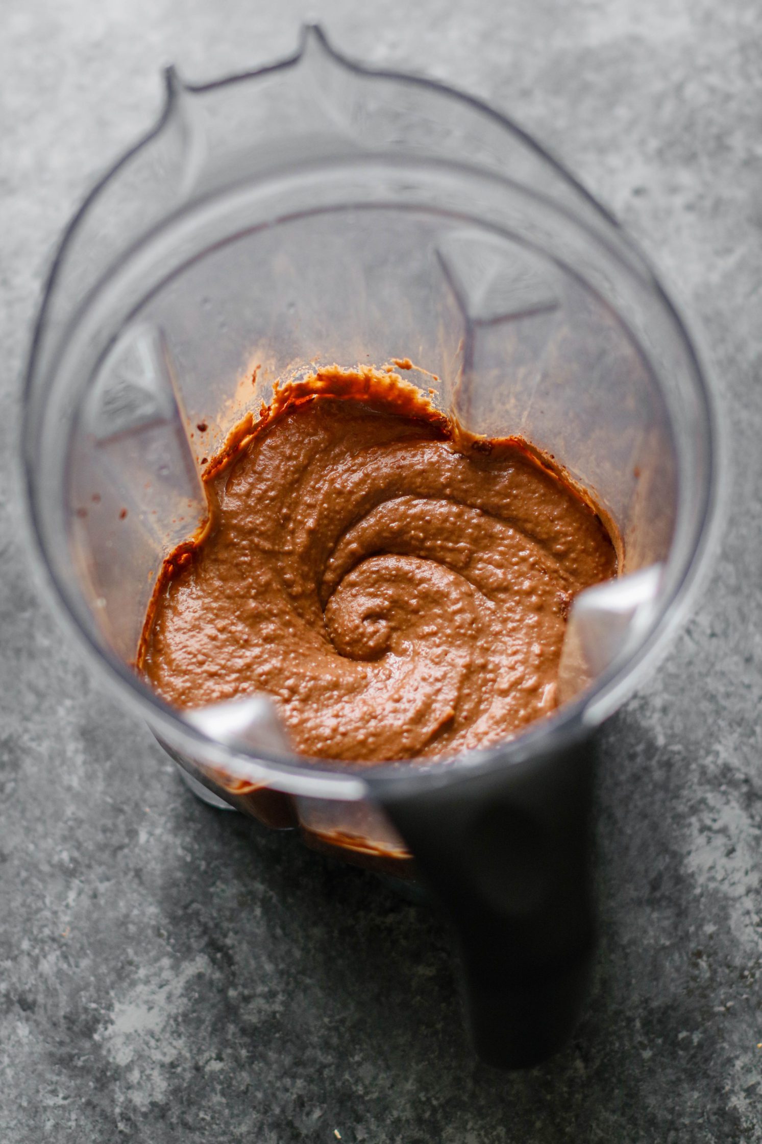 Vegan Chocolate Peanut Butter Pudding blended in Vitamix by Flora & Vino
