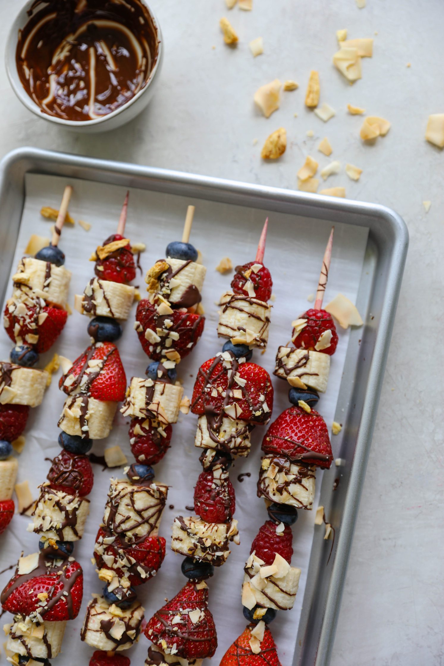 Frozen Fruit Kabobs by Flora & Vino