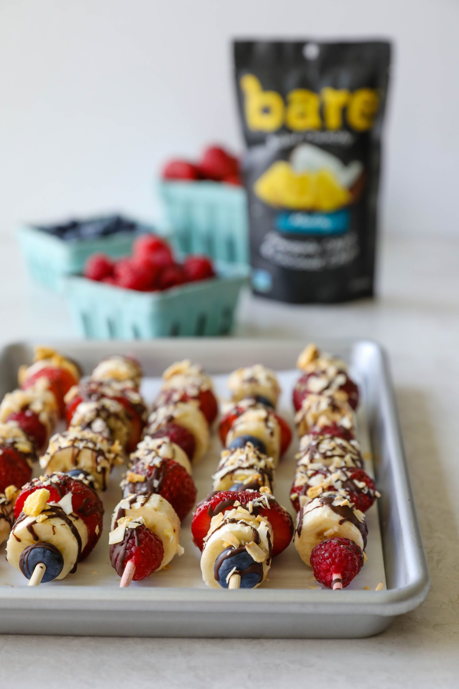 Frozen Fruit Kabobs by Flora & Vino