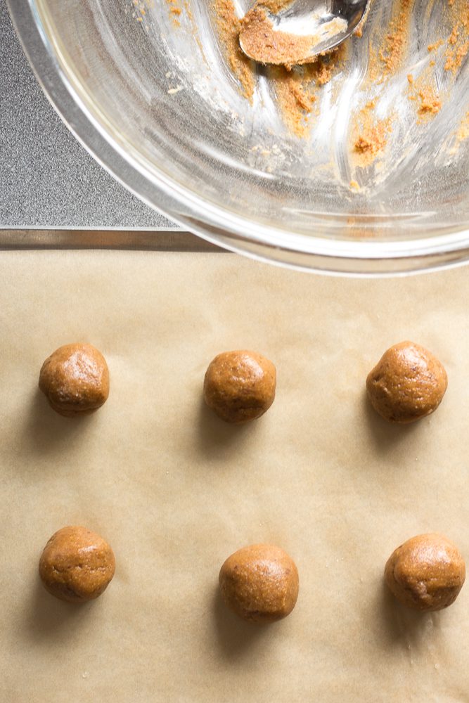 Coconut Flour Chai Cookies process shot