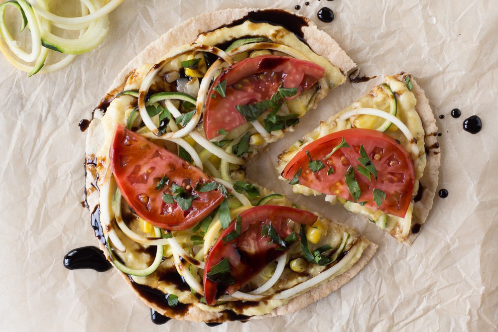 Flatbread Tortilla Pizza by Flora & Vino 