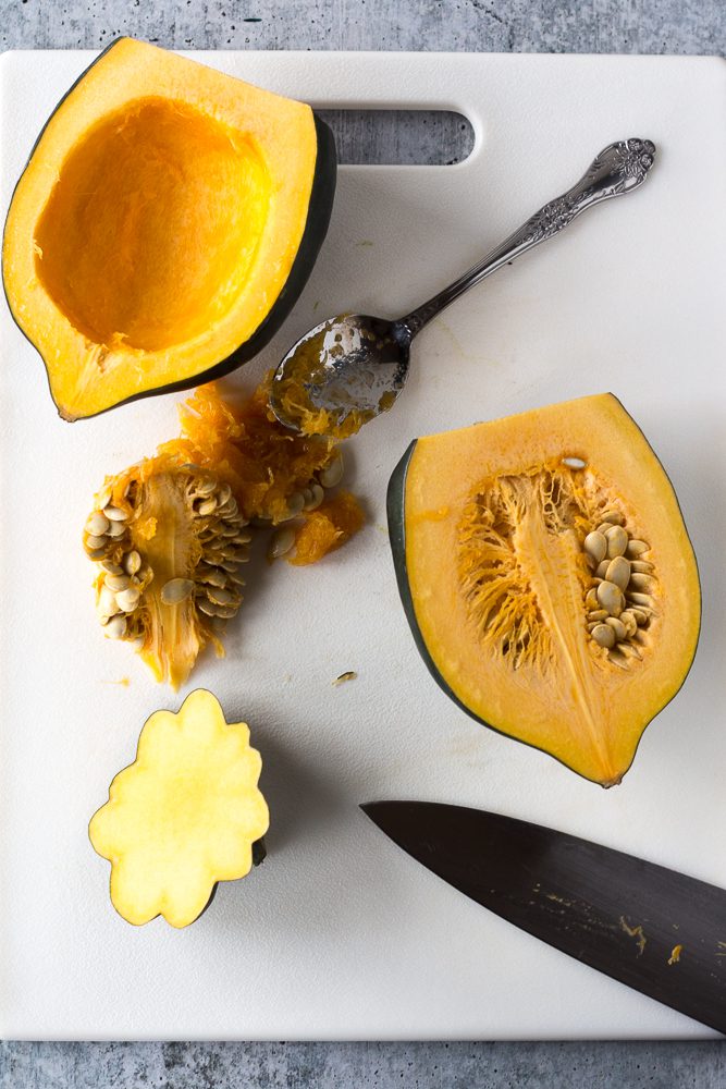 Roasted Squash & Arugula Salad process shot 