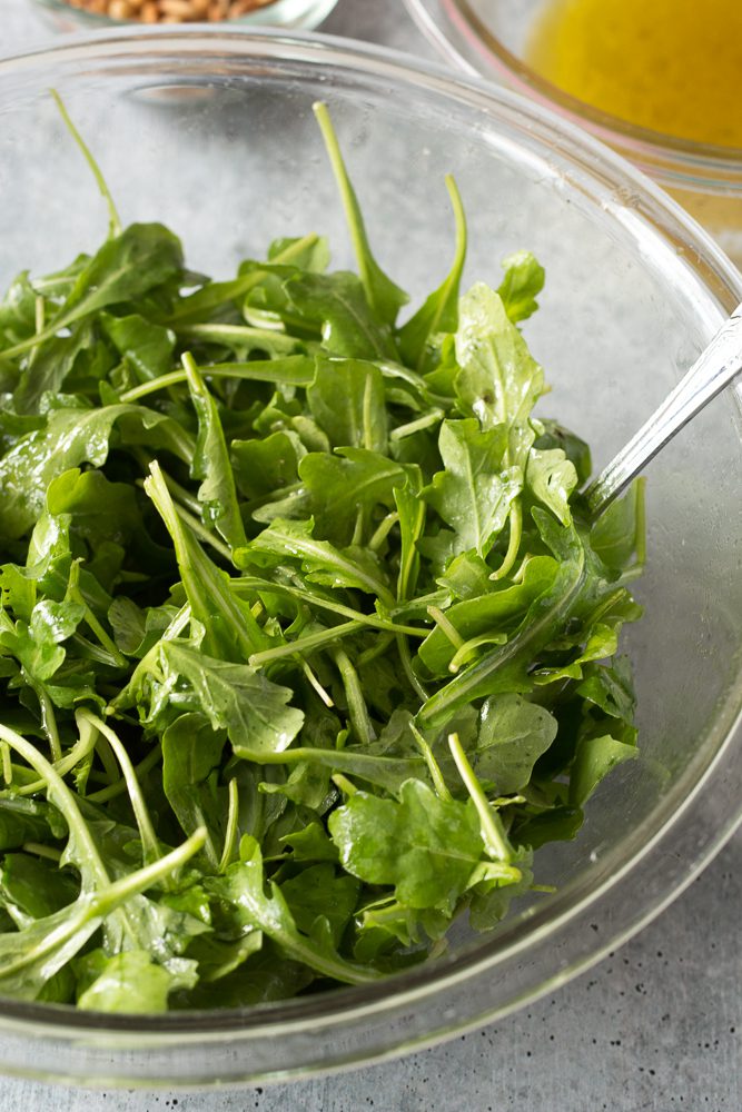 Roasted Squash & Arugula Salad process shot 