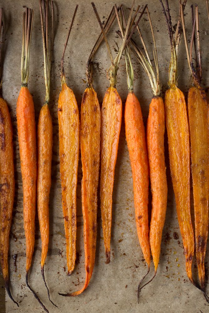 Cumin Roasted Carrots by Flora & Vino