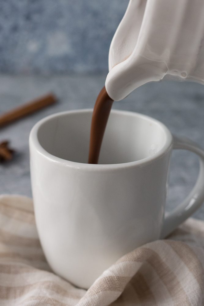 Dark Chocolate Chai Latte by Flora & Vino