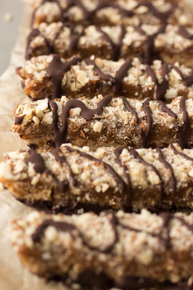 Date Caramel Nougat Bars by Flora & Vino