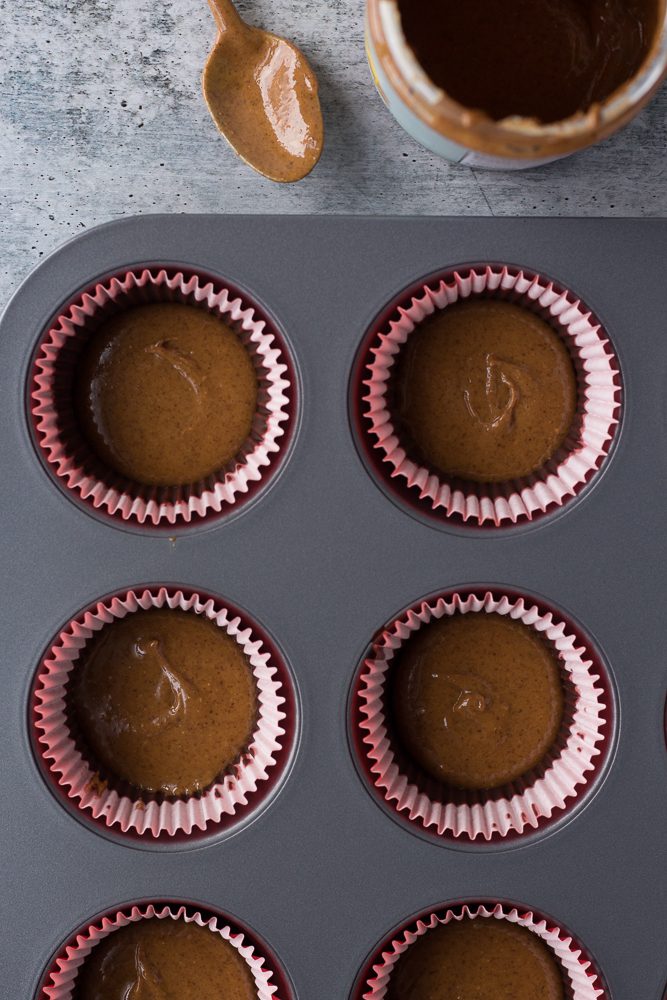 Easy Almond Butter Cups process shot by Flora & Vino