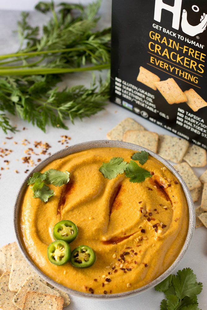 Carrot Cashew Queso by Flora & Vino