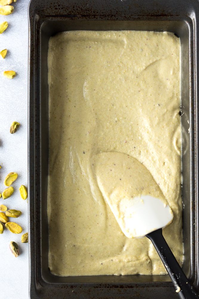No-Churn Vegan Pistachio Ice Cream process shot by Flora & Vino