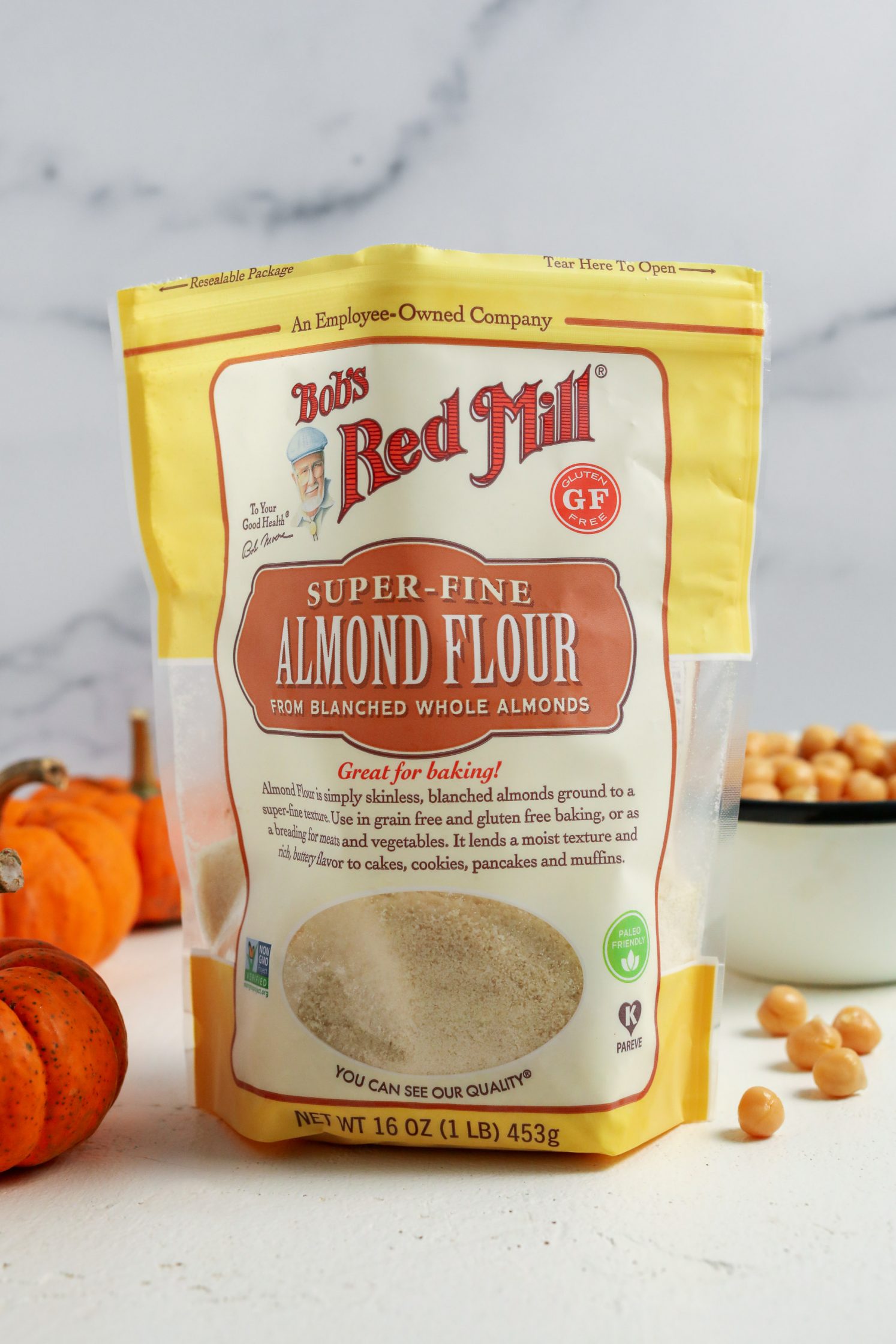 Bob's Red Mill Super-Fine Almond Flour with pumpkin and chickpeas by Flora & Vino