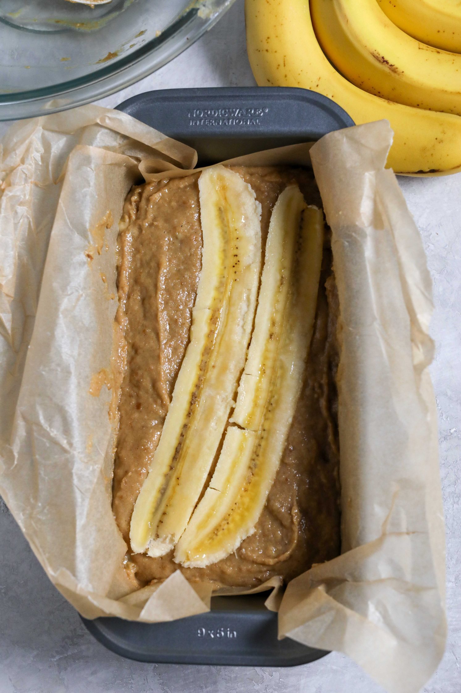 Cinnamon Tahini Walnut Banana Bread process photo by Flora & Vino