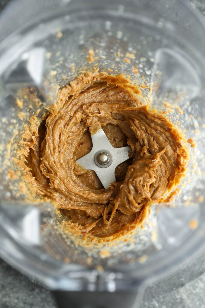dates and SunButter blended in Vitamix by Flora & Vino